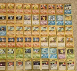 Bundle of 200 x 1999 Pokemon Base Set Cards MP HP inc Bulbasaur Charmander - Image 3