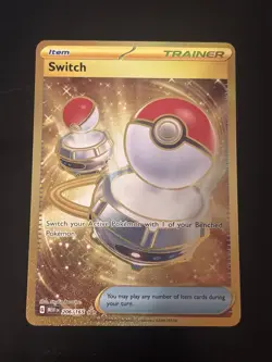 Pokemon Card TCG - Switch 206/165 - Scarlet & Violet 151 - Hyper Rare - NM ⭐ - Image 1