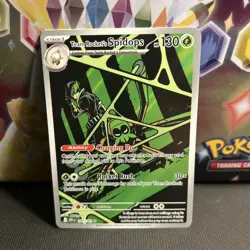 Pokemon TCG Destined Rivals Team Rockets Spidops Illustration Rare Card 187/182 - Image 1