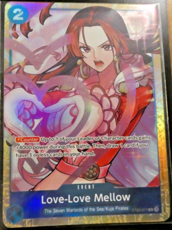 ONE PIECE ENGLISH CARD HOLO GAME BEST CARTE HOLO Love Mellow ST03-017 ALT EN ** - Image 1