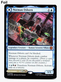 Norman Osborn (FOIL) - [Marvel's Spider-Man] MTG Magic 💧 - Image 1