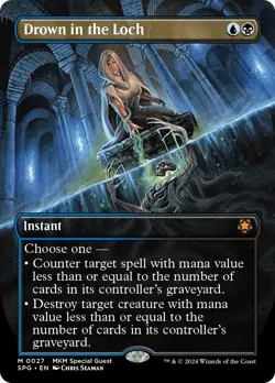MTG Drown in the Loch (Borderless) [Murders at Karlov Manor Special Guests] Near - Image 1