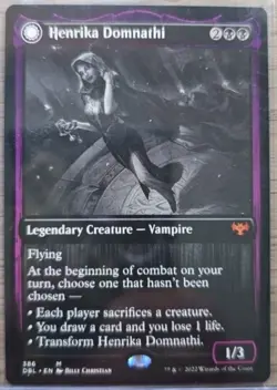 mtg magic Henrika Domnathi Infernal Seer promo DBL double programme ENGLISH - Image 1