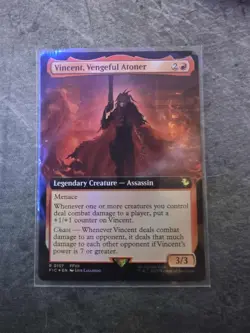 Magic MTG Final Fantasy - Vincent, Vengeful Atoner EXTENDED ART FOIL R 157 - Image 1