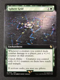 MTG Commander: FINAL FANTASY #123 Sphere Grid (Extended Art) NM - Image 1