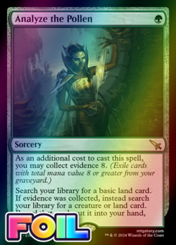 x1 Analyze the Pollen MKM MTG 150 FOIL RARE M/NM 1x - Image 1