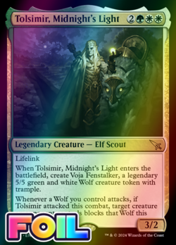 x1 Tolsimir, Midnight's Light MKM MTG 236 FOIL RARE M/NM 1x - Image 1