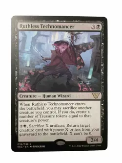 MTG NEC: Ruthless Technomancer (Creature Human Wizard) 035/038 Regular Rare - Image 1