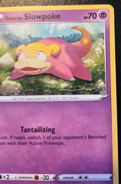 Galarian Slowpoke 054/163 Common Sword & Shield: Battle Styles Pokemon TCG - Image 3