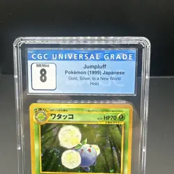 1999 Pokemon Jumpluff Neo Genesis #189 Holo Japanese CGC 8 - Image 3