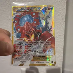 Volcanion EX 115/114 Secret Rare FullArt Pokemon Card XY Steam Siege Pokemon TCG - Image 1