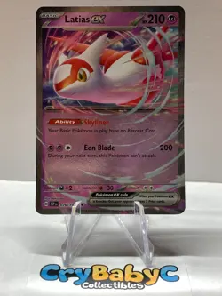 Pokemon Latias ex 076/191 Surging Sparks Scarlet & Violet Double Rare - Image 1