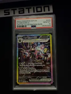 Pokemon TCG Hydreigon EX Surging Sparks SAR 240/191 PSA 10 Gem Mint - Image 1