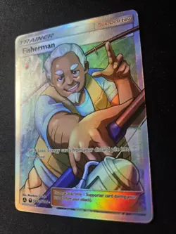 Fisherman Shiny Holo Rare Hidden Fates: Shiny Vault SV83/SV94 NM Pokemon TCG - Image 3