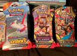 Pokemon TCG Factory Sealed Mixed Lot ETB, Blister, Sleeved, Collection Tins Box - Image 3