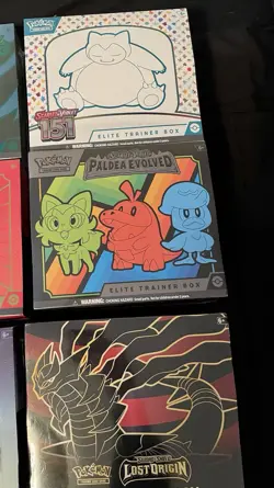 Pokemon TCG Factory Sealed Mixed Lot ETB, Blister, Sleeved, Collection Tins Box - Image 4