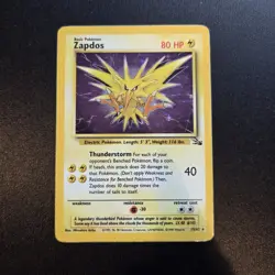 Pokemon Bundle - Zapdos 15/62 Holo Rare Fossil WOTC - Image 1