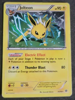Jolteon 26/98 Pokemon TCG XY: Ancient Origins Holo MP - Image 1