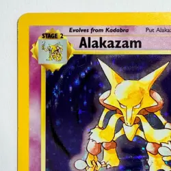 Pokemon TCG Alakazam Base Set #1/102 WOTC Vintage 1999 Holo Rare - Image 2