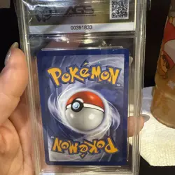Vintage 1999 Pokemon Fossil Omastar 40 1st Edition Graded AGS 10 Gem - Image 3