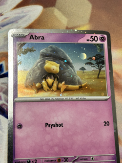 Pokemon TCG - Abra 063/165 HD Cosmos Holo Promo for 151 Master Set - Image 2