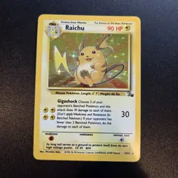 Pokemon Bundle - Raichu 14/62 Holo Rare Fossil WOTC - NM/Excellent - Image 1