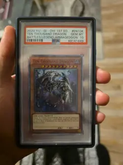 Yugioh Ten Thousand Dragon BLAR-EN10K PSA10 - Image 1