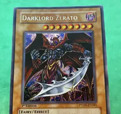 Yu-Gi-Oh! Darklord Zerato PTDN-EN081 Secret Rare 1st Edition Nr Mint - Image 3