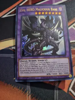 Yugioh Evil Hero Malicious Bane Ultra Rare LDS3 NM - Image 1