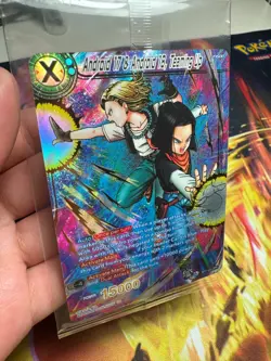 2022 Dragon Ball Super Card TCG BT17-033 SPR Android 17 & Android 18 Teaming Up - Image 2