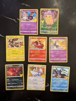 8 x Pokemon Card Bundle (Celebrations Set, LP) - Image 1