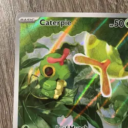 Pokemon TCG Caterpie 172/165 Scarlet & Violet 151 Holo Illustration Rare Card NM - Image 3