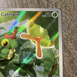 Pokemon TCG Caterpie 172/165 Scarlet & Violet 151 Holo Illustration Rare Card NM - Image 4