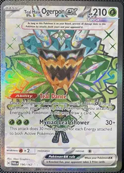 Teal Mask Ogerpon ex 190/167 Sv06: Twilight Masquerade Holo - Pokemon Card - Image 1