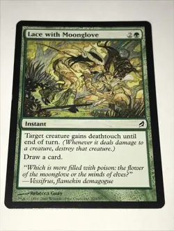 Magic the Gathering Lace with Moonglove Card - Image 2