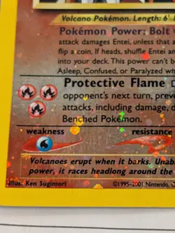 Entei 34 Wotc Black Star Promo Reverse Holo Pokemon TCG Card With Swirl - Image 5