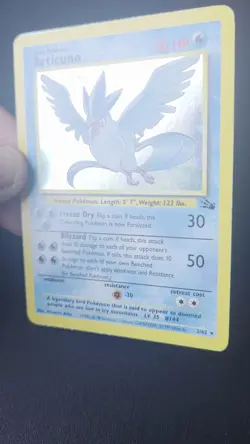 Articuno 2/62 Holo Rare Fossil 1999 Pokemon Card Vintage WOTC - Image 2