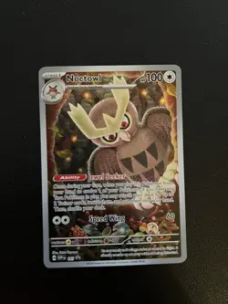 Pokemon Noctowl TCG SVP141 Black Star Promo Card Stellar Crown ETB - Image 1