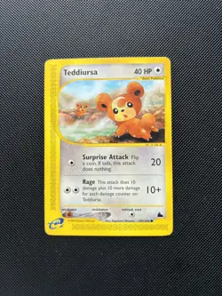 Pokemon Card Skyridge E Series Teddiursa 109/144 WOTC - Image 1