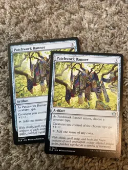 Bloomburrow Patchwork Banner 2 Regular MTG Cards, Near Mint Condition - Image 1