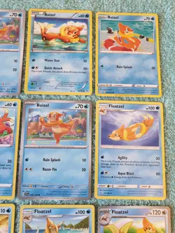 BUIZEL & FLOATZEL BUNDLE OF POKEMON CARDS - Image 3