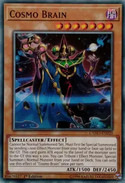 CYHO-EN020 COSMO BRAIN COMMON 1ST EDITION YuGiOh CARD - Image 1