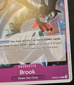 Brook OP09-073 Common Emperors In The New World One Piece Card Game - Image 5