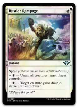 Rustler Rampage #27 (Foil) (NM) Thunder Junction OTJ Magic MTG - Image 1