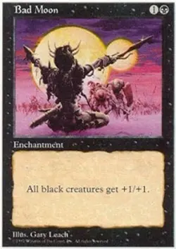 1x Bad Moon Moderate Play MTG Magic - Kid Icarus - - Image 1