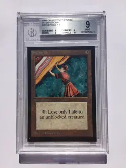 BGS 9 Quad Plus | Forcefield | MtG Collectors International Ed | [9, 9, 9, 9.5] - Image 1