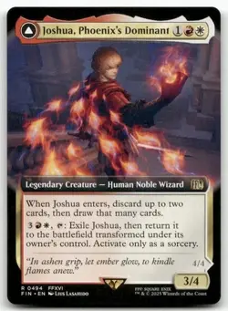 MTG: Joshua, Phoenix's Dominant (Extended Art) Final Fantasy Regular NM - Image 1