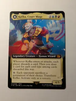 Kefka, Court Mage (Extended Art) 496 M FINAL FANTASY Near Mint MtG Borderless - Image 1