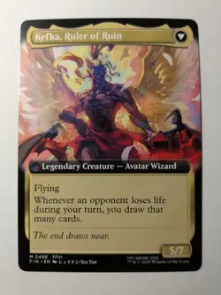 Kefka, Court Mage (Extended Art) 496 M FINAL FANTASY Near Mint MtG Borderless - Image 2