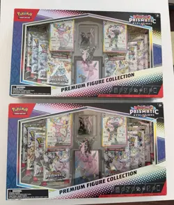 Pokemon Prismatic Evolutions Premium Figure Collection Box Set 2X New Sealed - Image 1